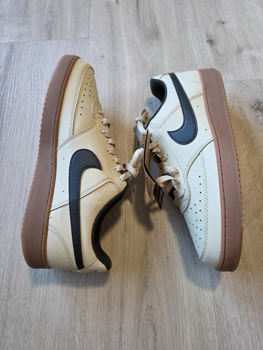 Nike Court Vision Low Light Khaki Gum HV4506-200 Size 12 - Picture 4 of 10